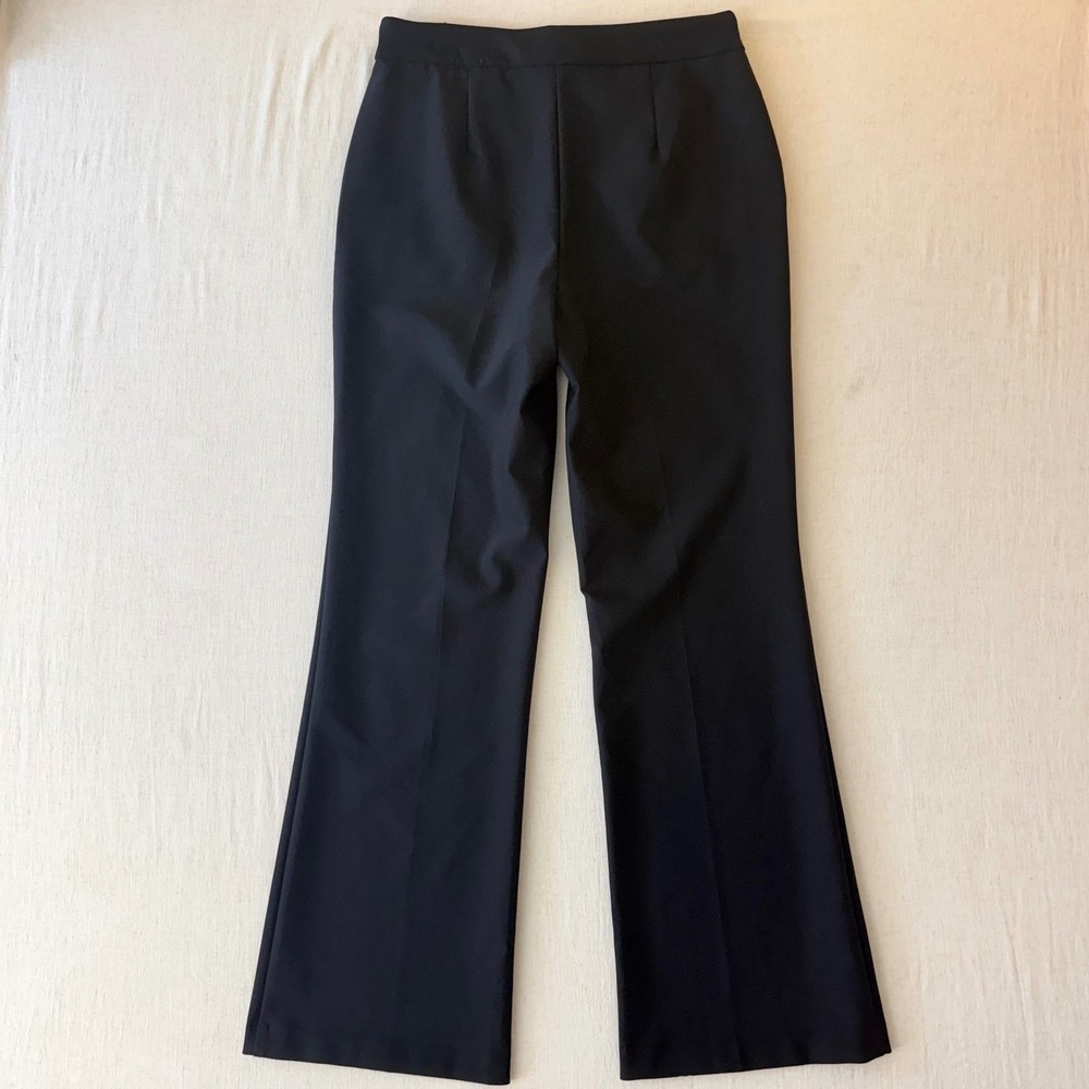 Rachel Zoe Sailor Button Flare Leg Trousers Women Size 8 Black - Picture 4 of 9